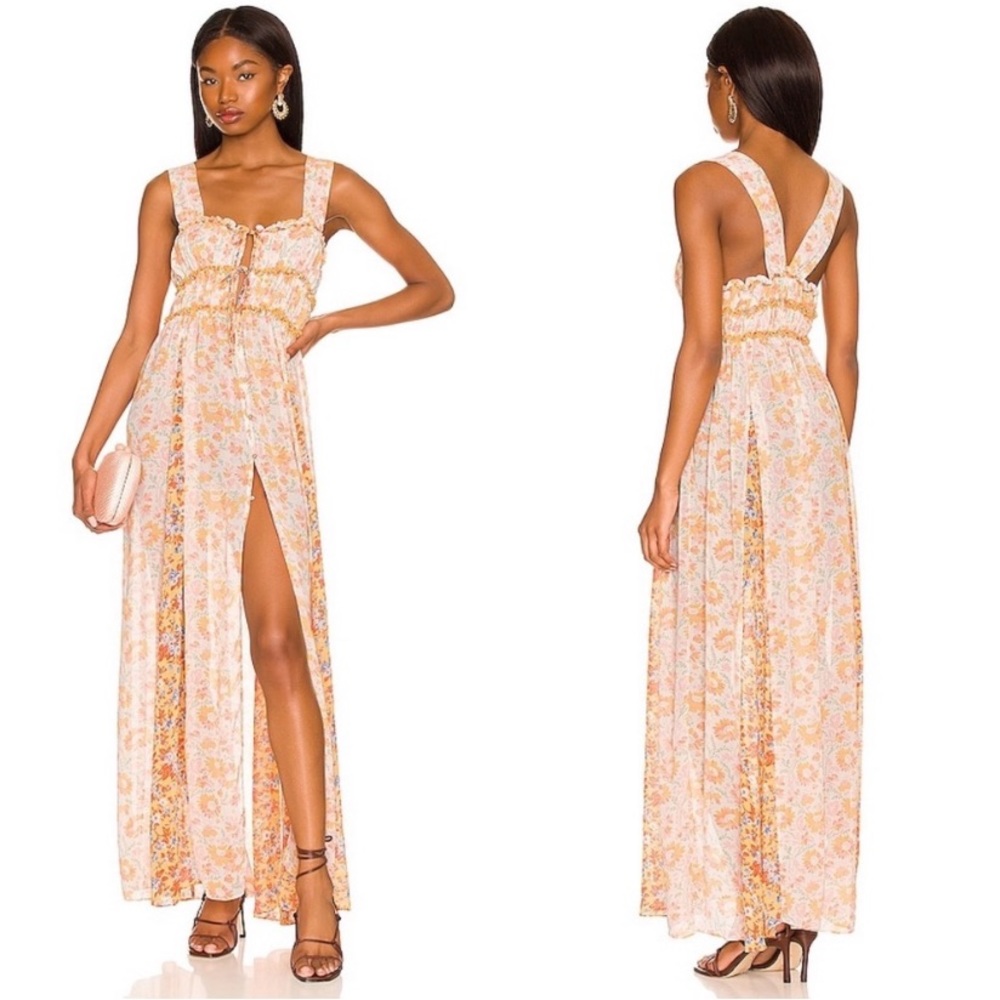 Free People Dance with me floral maxi gown